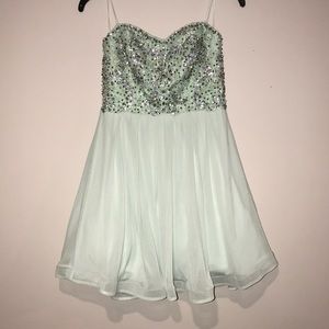 Aquamarine Mini Formal Dress